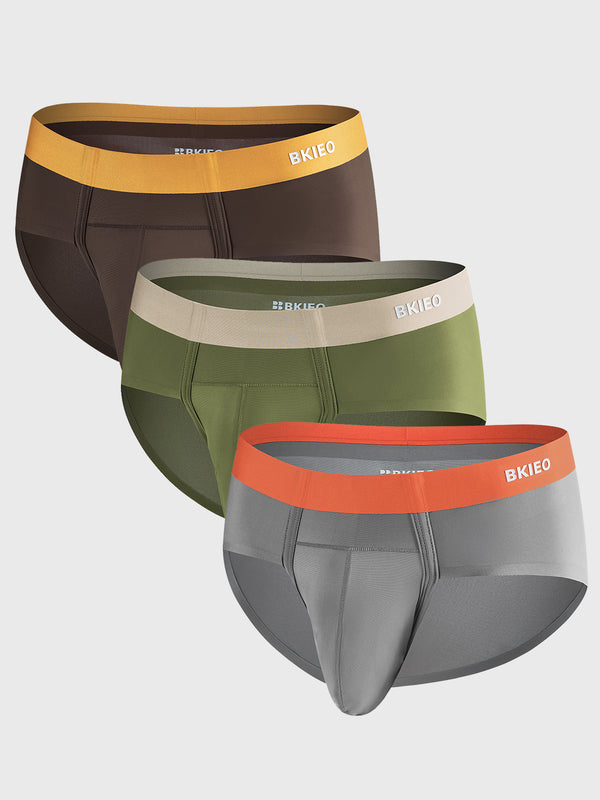 Slips en Nylon Rafraîchissants avec Poche Spacieuse Antibactérienne
