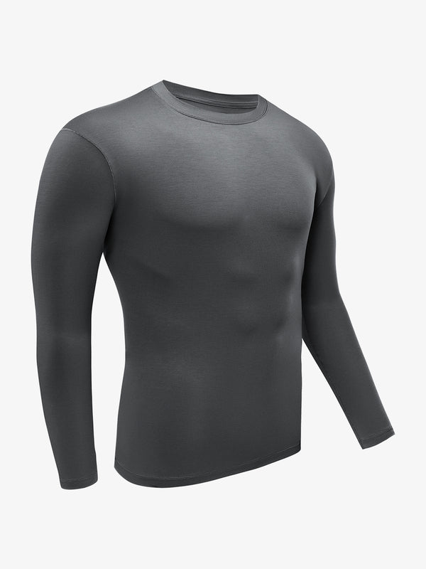 Haut de sous-vêtement léger à col rond, fabriqué à partir de fibres TENCEL™ Modal