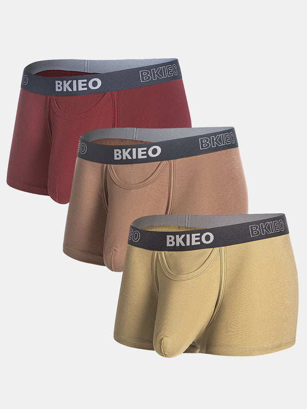 Côtes Lyocell Poche Spacieuse Shortys avec Braguette, Humeurs‑de‑la‑Semaine Sous-vêtements